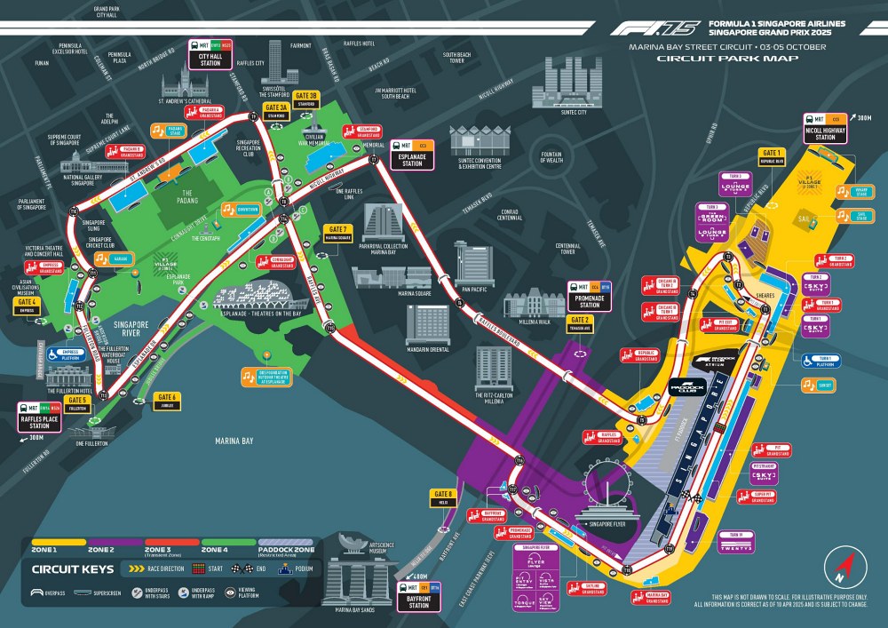 2025新加坡F1門票怎麼買？比賽時間、票價與看台座位整理